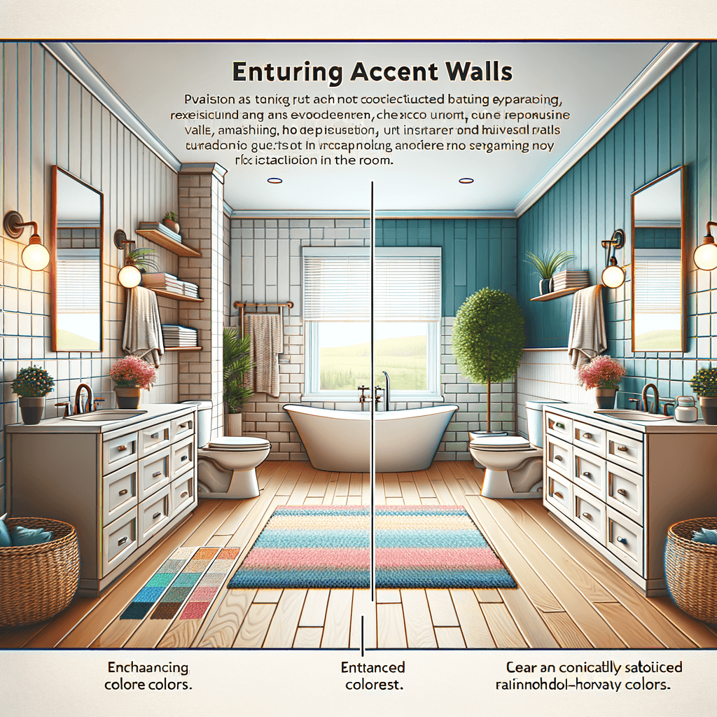 Accent Walls in Bathroom Renovation: Crafting a Focal Point with Texture and Color